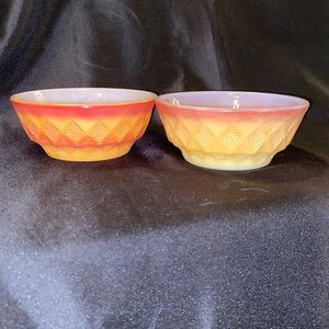 Anchor Hocking Fireking Kimberly Bowls set of 2